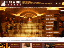 Tablet Screenshot of finewinesource.net